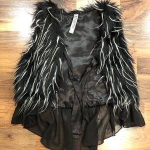Girls size 7/8 Fur Vest